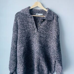 Zara Knits Women's Charcoal Sweater